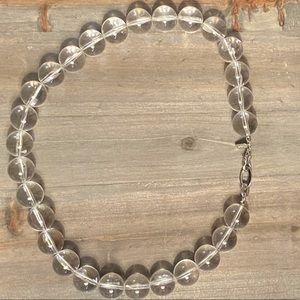 Clear beaded necklace